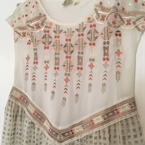 Anthropologie One September Calliope Embroidered Dress Sz XS - Picture 12 of 16
